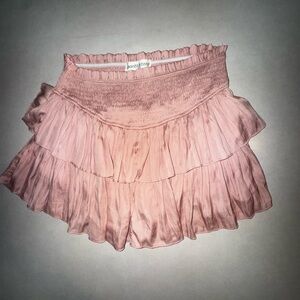 The Pants Store Ruffle Skirt Medium M Tiered Pink